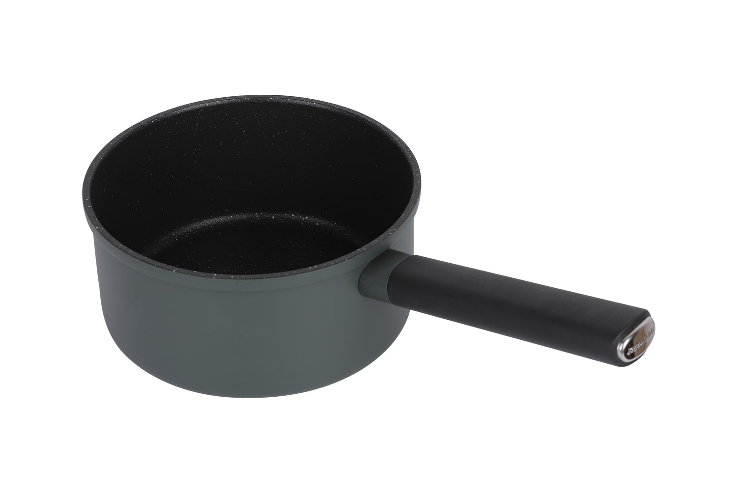 CF-TLB1863D Imitation pressgjuten mjölkpanna-Med glaslock, imitation pressgjuten medicinsk sten non-stick 18 soppkanna