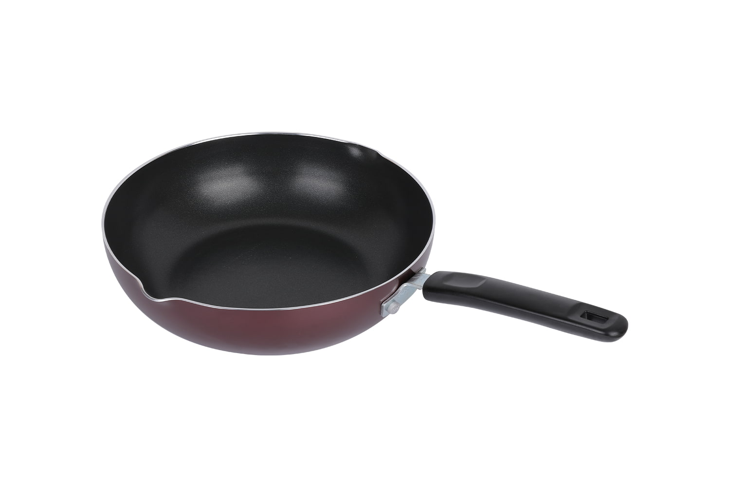 CLB2821D Wok-Med glaslock 28 wok, Flaming Wok, non-stick wok