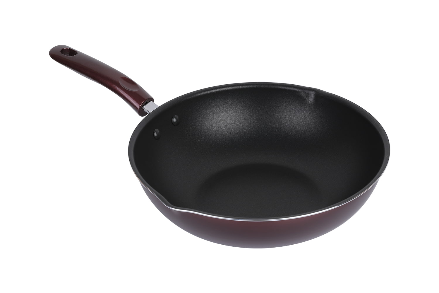 CLB3031D Wok-Med glaslock 30 wok, Flaming Wok, non-stick wok